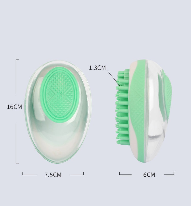 2-in-1 Pet Spa Massage Comb - Soft Silicone Bath Brush for Dogs and Cats, Grooming and Cleaning Tool