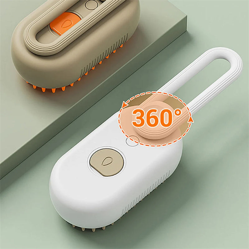 Cat Steam Brush Steamy Dog Brush 3 in 1 Electric Spray for massaging