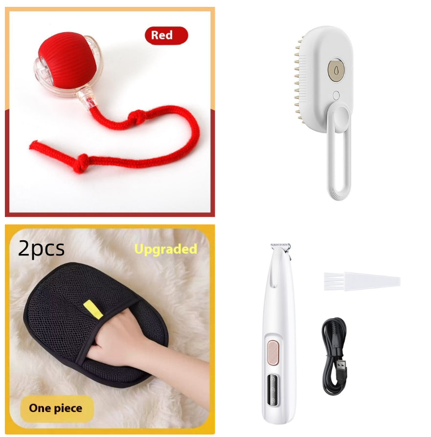Cat Steam Brush Steamy Dog Brush 3 in 1 Electric Spray for massaging