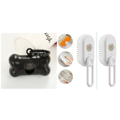 Cat Steam Brush Steamy Dog Brush 3 in 1 Electric Spray for massaging