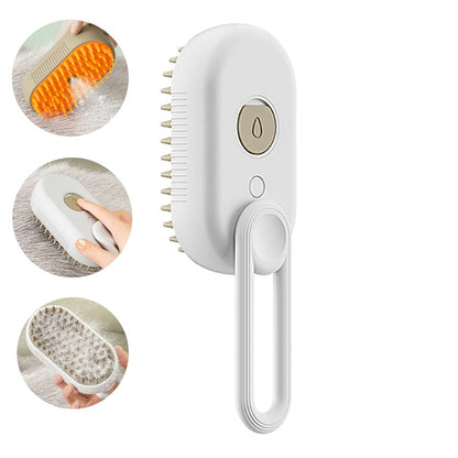 Cat Steam Brush Steamy Dog Brush 3 in 1 Electric Spray for massaging