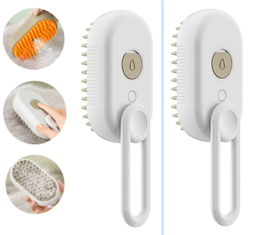 Cat Steam Brush Steamy Dog Brush 3 in 1 Electric Spray for massaging
