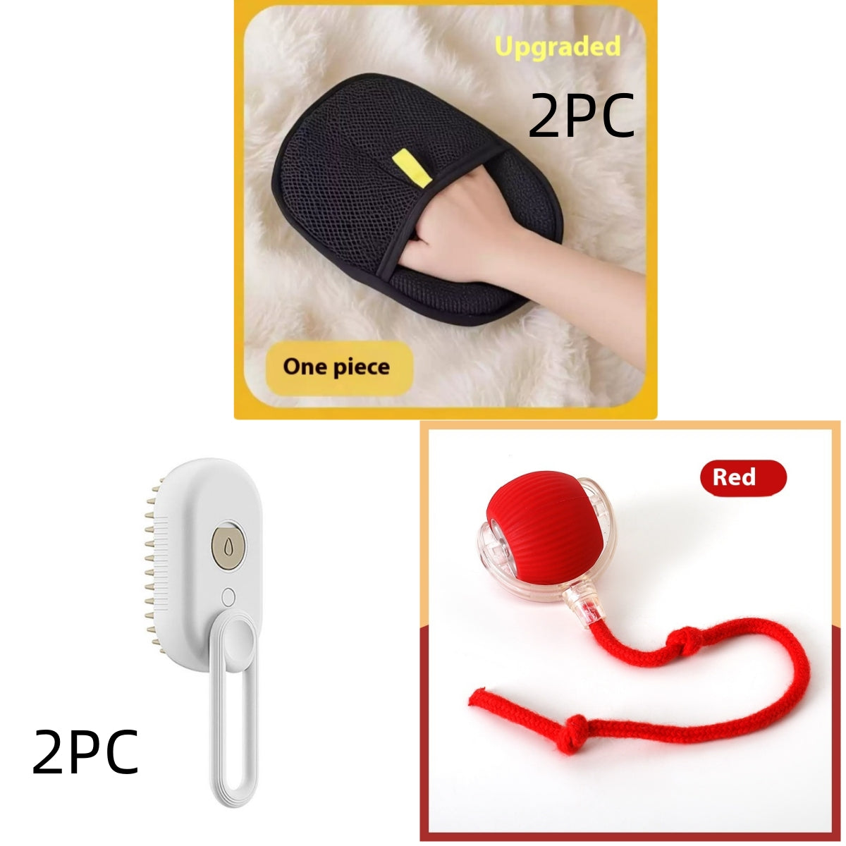 Cat Steam Brush Steamy Dog Brush 3 in 1 Electric Spray for massaging