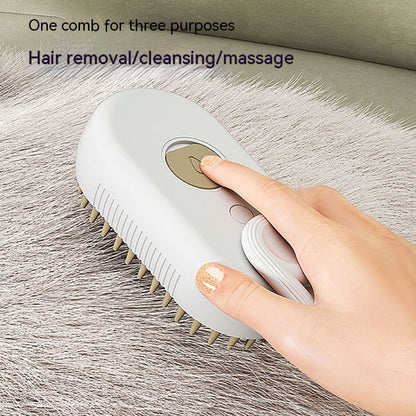 Cat Steam Brush Steamy Dog Brush 3 in 1 Electric Spray for massaging