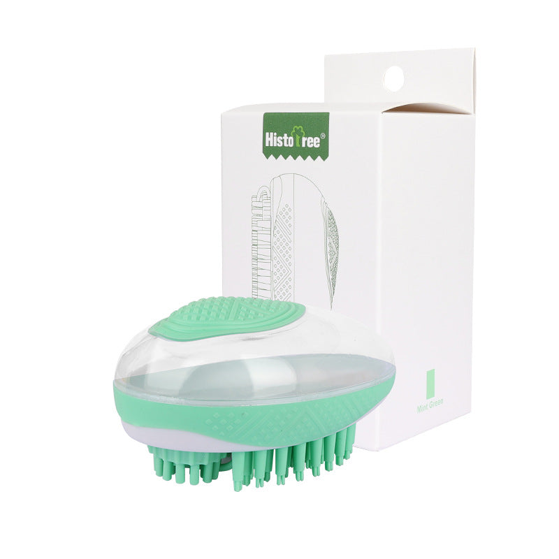 2-in-1 Pet Spa Massage Comb - Soft Silicone Bath Brush for Dogs and Cats, Grooming and Cleaning Tool
