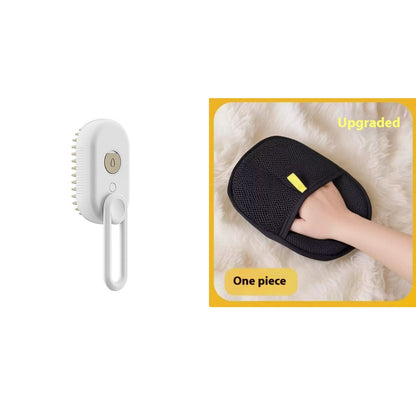 Cat Steam Brush Steamy Dog Brush 3 in 1 Electric Spray for massaging