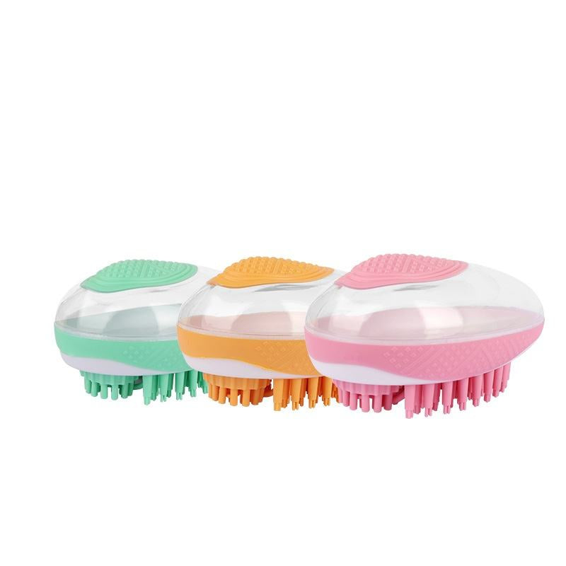 2-in-1 Pet Spa Massage Comb - Soft Silicone Bath Brush for Dogs and Cats, Grooming and Cleaning Tool