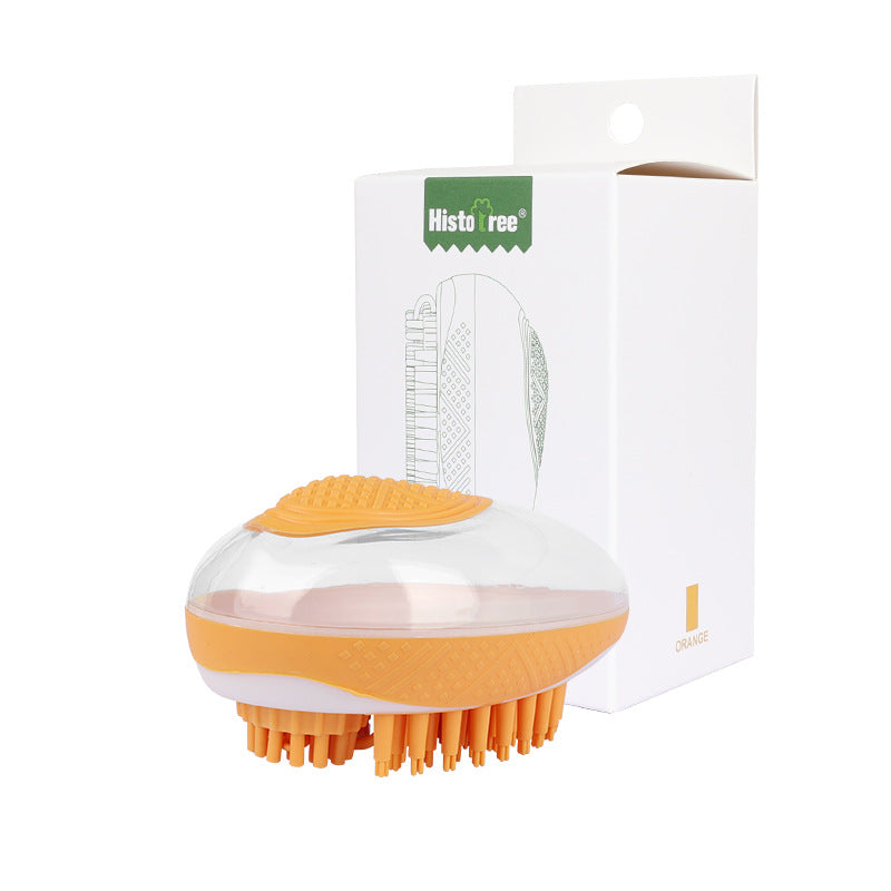 2-in-1 Pet Spa Massage Comb - Soft Silicone Bath Brush for Dogs and Cats, Grooming and Cleaning Tool